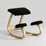 Ergonomic Kneeling Chair – Fixed Design, Full Birch Wood, Multiple Fabrics - StoolTopia