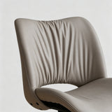 Ergonomic Swivel Office Chair – Chrome Base, 360° Rotation, Pleated Back - StoolTopia