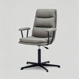 Ergonomic Swivel Office Chair | Memory Foam, 360° Rotation, 135° Recline – Faux Leather - StoolTopia