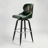European Swivel Bar Stools Metal Wooden Modern Counter Designer Bar Chair - StoolTopia