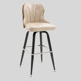 European Swivel Bar Stools Metal Wooden Modern Counter Designer Bar Chair - StoolTopia