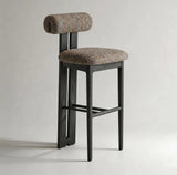 Vintage French Style High Bar Chair, Ash Wood Kitchen Island Stool