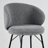Fashionable Bar Chair Nordic Iron High Stool Bar Front Desk High Chair with Backrest Counter Height Barstool - StoolTopia