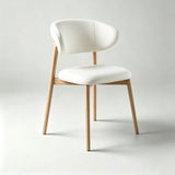 Faux Leather Dining Chair - Contemporary Padded Seat - StoolTopia