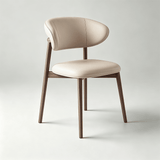 Faux Leather Dining Chair - Contemporary Padded Seat - StoolTopia