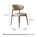 Faux Leather Dining Chair - Contemporary Padded Seat - StoolTopia