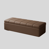 Faux Leather Storage Ottoman Bench - Padded Lift - Top Seat for Bedroom, Entryway & Living Room - StoolTopiaFurniture