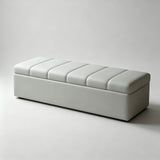 Faux Leather Storage Ottoman Bench - Padded Lift-Top Seat for Bedroom, Entryway & Living Room - StoolTopiaFurniture