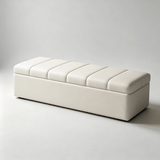 Faux Leather Storage Ottoman Bench - Padded Lift-Top Seat for Bedroom, Entryway & Living Room - StoolTopiaFurniture