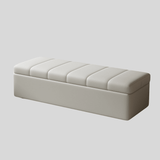 Faux Leather Storage Ottoman Bench - Padded Lift - Top Seat for Bedroom, Entryway & Living Room - StoolTopiaFurniture