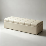 Faux Leather Storage Ottoman Bench - Padded Lift-Top Seat for Bedroom, Entryway & Living Room - StoolTopiaFurniture