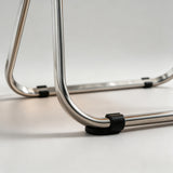 Foldable Acrylic Dining Chair with Metal Legs - StoolTopia