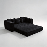 Foldable Corduroy Sofa Bed, Vacuum Compressed No Frame Design - StoolTopia
