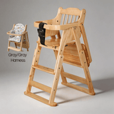 Foldable Solid Wood Baby High Chair | Convertible Toddler Dining Chair & Step Stool - StoolTopia