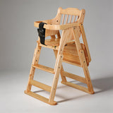 Foldable Solid Wood Baby High Chair for Toddlers | STOOLTOPIA - StoolTopia