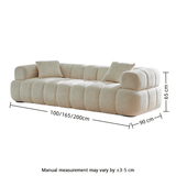Frameless Cloud Sofa | Lamb Shearling Fleece & High - Density Compression Sponge - StoolTopia