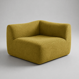 Frameless Deep Seat Sectional Sofa | Stain-Proof Teddy Fleece | Modular & Vacuum-Packed