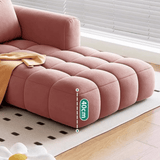 French Cream Puff Chaise Lounge – Custom Upholstery Recliner Sofa - StoolTopia