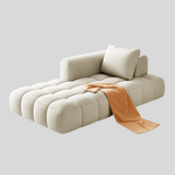 French Cream Puff Chaise Lounge – Custom Upholstery Recliner Sofa - StoolTopia