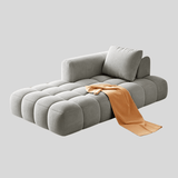 French Cream Puff Chaise Lounge – Custom Upholstery Recliner Sofa - StoolTopia