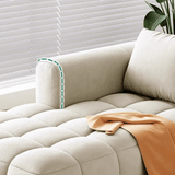 French Cream Puff Chaise Lounge – Custom Upholstery Recliner Sofa - StoolTopia