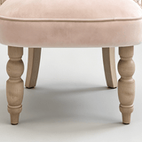 French Floral Velvet Vanity Chair - StoolTopia