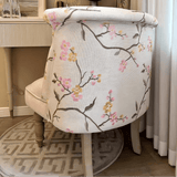 French Floral Velvet Vanity Chair - StoolTopia