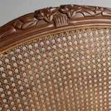 Heavy Duty Natural Woven Rattan Accent Side Chair - StoolTopia