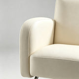 Heavy-Duty Salon Chair – Hydraulic Height Adjustment, Padded Armrests, Premium Leatherette, 360° Rotation - StoolTopia