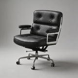 Robin Executive Leather Office Chair - Mid-Century Modern