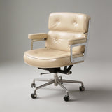 Robin Executive Leather Office Chair - Mid-Century Modern