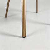 Industrial Metal & Leather Dining Chair - StoolTopia