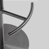 Italian Minimalist 360° Swivel Bar Stool with Saddle Leather | STOOLTOPIA - StoolTopia