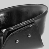 Italian Minimalist 360° Swivel Bar Stool with Saddle Leather | STOOLTOPIA - StoolTopia