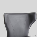 Italian - Style Saddle Leather High Bar Stool – Horn - Back Design, Carbon - Steel Frame, Stainless Steel Footrest, High - Density Comfort for Kitchen Islands & Modern Dining Spaces - StoolTopia