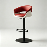 Luxury Swivel Bar Stool | Height Adjustable | Stainless Steel Base
