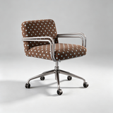 Modern Fabric Swivel Office Chair | Fixed Armrests, 360° Swivel, 150kg Rated