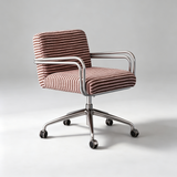 Modern Fabric Swivel Office Chair | Fixed Armrests, 360° Swivel, 150kg Rated