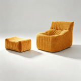 Plush Chenille Lounge Chair with 45D Foam