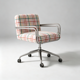 Modern Fabric Swivel Office Chair | Fixed Armrests, 360° Swivel, 150kg Rated