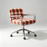 Modern Fabric Swivel Office Chair | Fixed Armrests, 360° Swivel, 150kg Rated