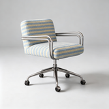 Modern Fabric Swivel Office Chair | Fixed Armrests, 360° Swivel, 150kg Rated