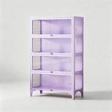 Kids Display Storage Cabinet - Steel Frame with Tempered Glass Doors & Customizable Knobs - StoolTopia