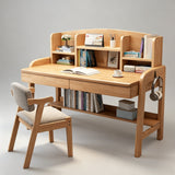 Kids Study Desk and Chair Set - Solid Wood Minimalist Design for Children - StoolTopia