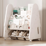 Kids Treehouse Bookshelf with Rolling Storage Bins - StoolTopia