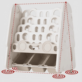 Kids Treehouse Bookshelf with Rolling Storage Bins - StoolTopia