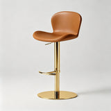 Leather Seat – Carbon Steel Frame, Gas Lift Height Adjustment - StoolTopia