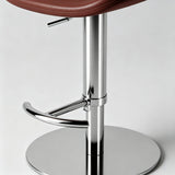 Leather Seat – Carbon Steel Frame, Gas Lift Height Adjustment - StoolTopia
