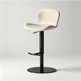 Leather Seat – Carbon Steel Frame, Gas Lift Height Adjustment - StoolTopia