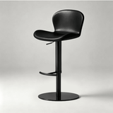 Leather Seat – Carbon Steel Frame, Gas Lift Height Adjustment - StoolTopia